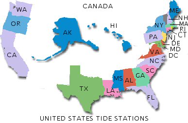 Tide Location Map